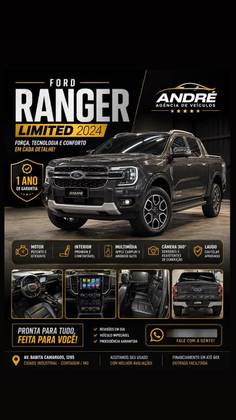 FORD RANGER 3.0 V6 TURBO DIESEL CD LIMITED 4X4 AUTOMÁTICO